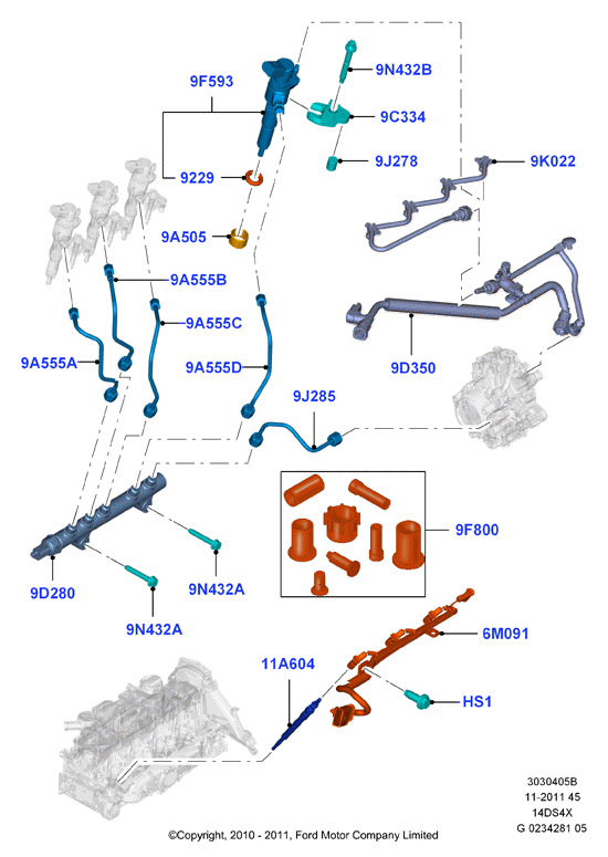 PEUGEOT 1691340 - Ремкомплект, распылитель unicars.by