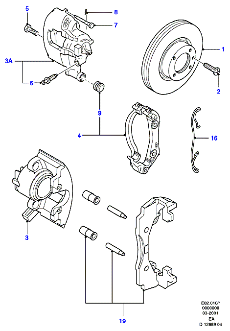 FORD 6501431 - Ремкомплект, тормозной суппорт unicars.by