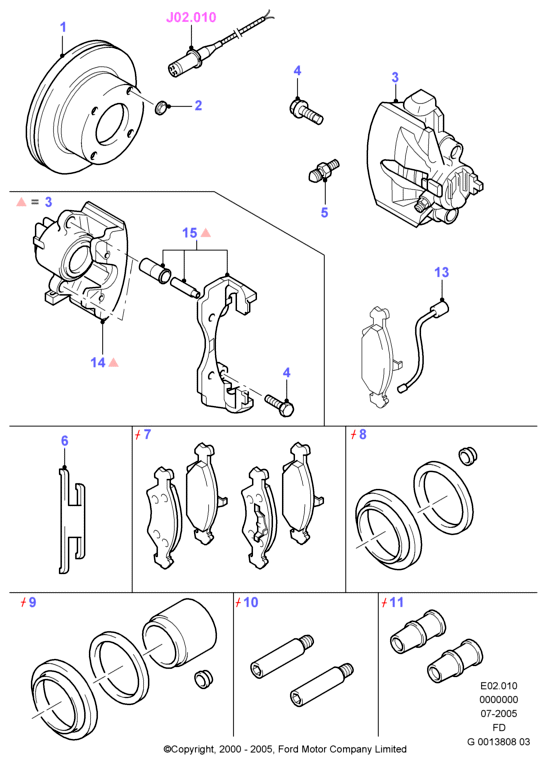 FORD 1478469 - Тормозной суппорт unicars.by