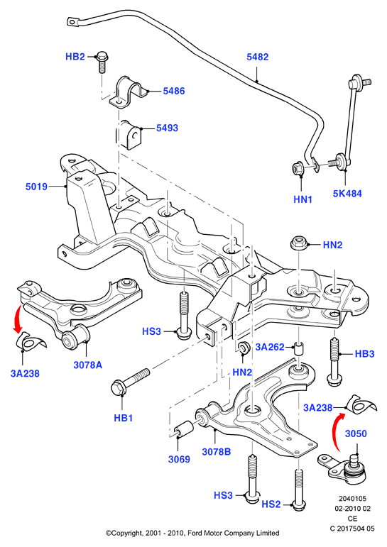 FORD 1679398 - Шаровая опора, несущий / направляющий шарнир unicars.by