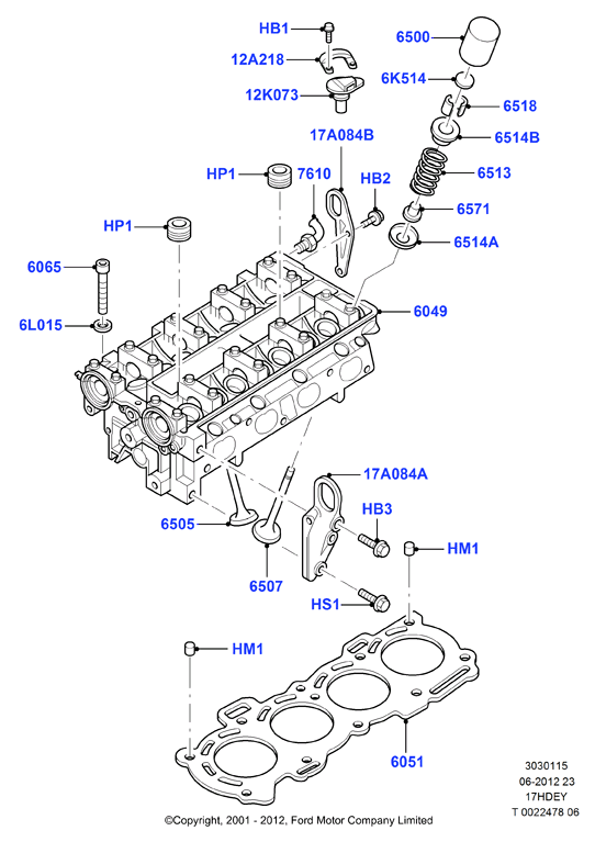 FORD 1 029 213 - Уплотнительное кольцо, стержень клапана unicars.by