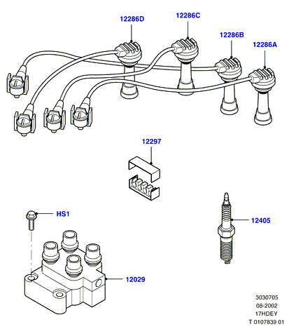 FORD 1004427 - Комплект проводов зажигания unicars.by