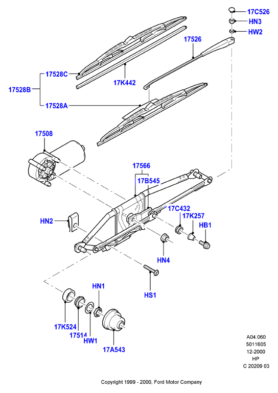 FORD 1332351 - Щетка стеклоочистителя unicars.by