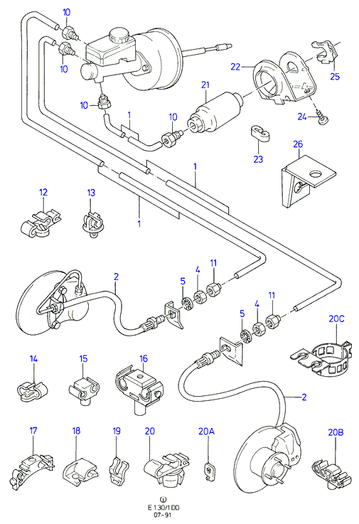 FORD 1027745 - Тормозной шланг unicars.by