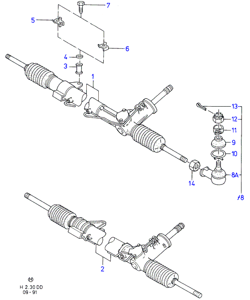 FORD 5021413 - Наконечник рулевой тяги, шарнир unicars.by