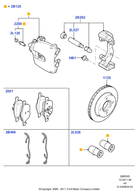 FORD (CHANGAN) 1 321 517 - Тормозные колодки, дисковые, комплект unicars.by