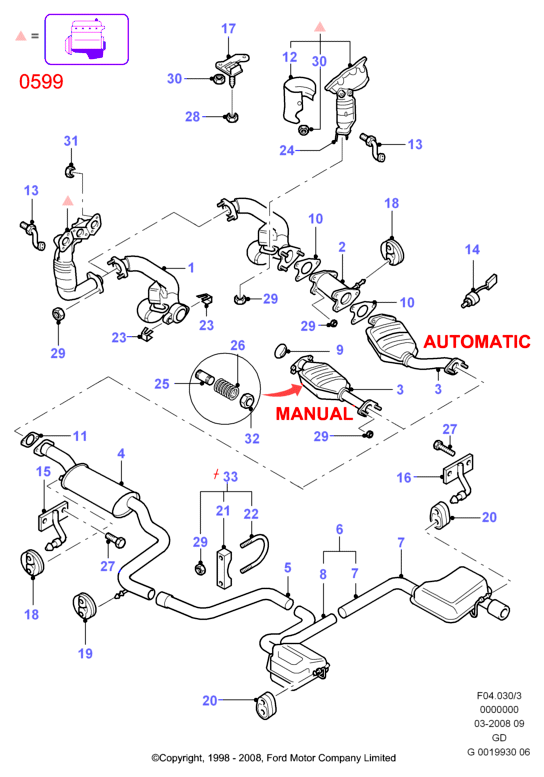 FORD 3788881 - Гайка, выпускной коллектор unicars.by