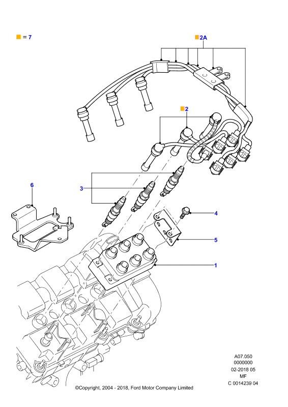 FORD 5190932 - Свеча зажигания unicars.by