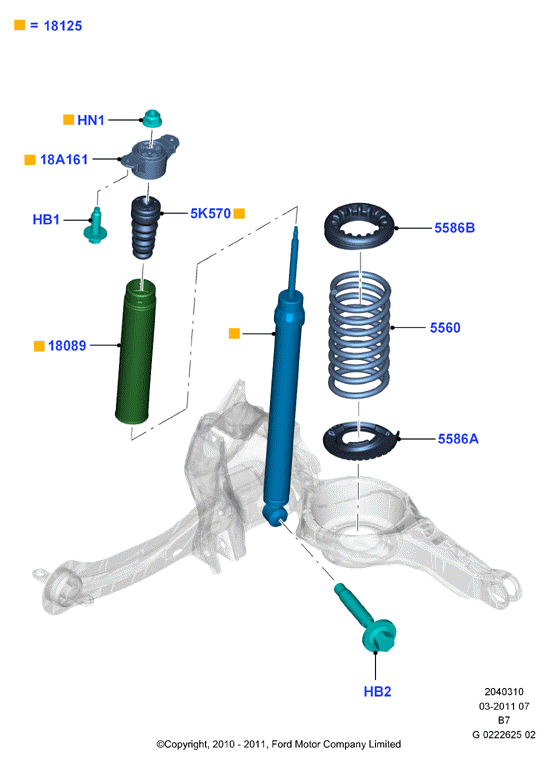 FORD 1745064 - Опора стойки амортизатора, подушка unicars.by