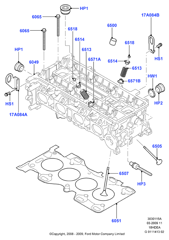 FORD 1845565 - Клиновой ремень, поперечные рёбра unicars.by