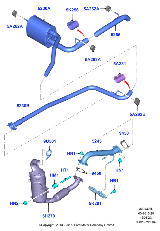 FORD 1.847.682 - Сажевый / частичный фильтр, система выхлопа ОГ unicars.by