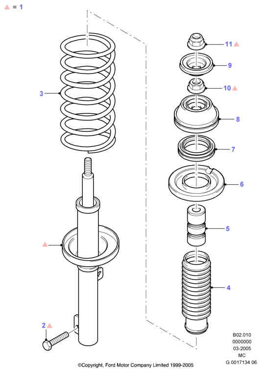 FORD 1069934 - Пружина ходовой части unicars.by