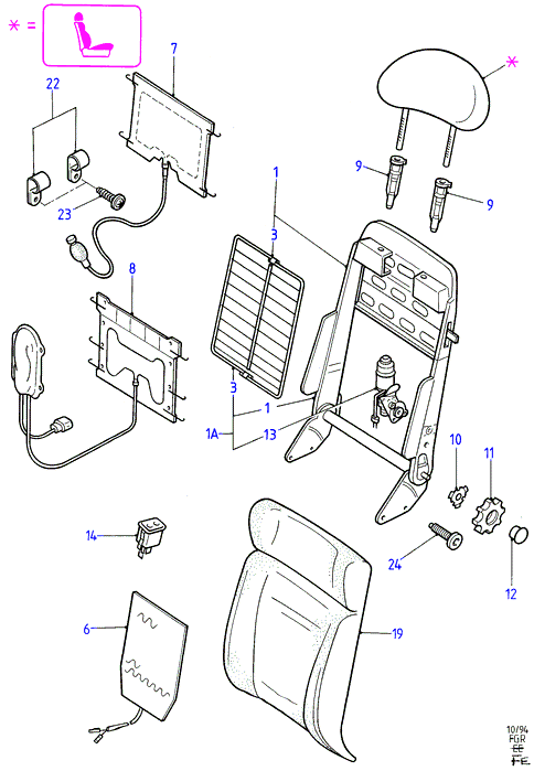 METACO 1010-011 - Фильтр воздуха в салоне unicars.by