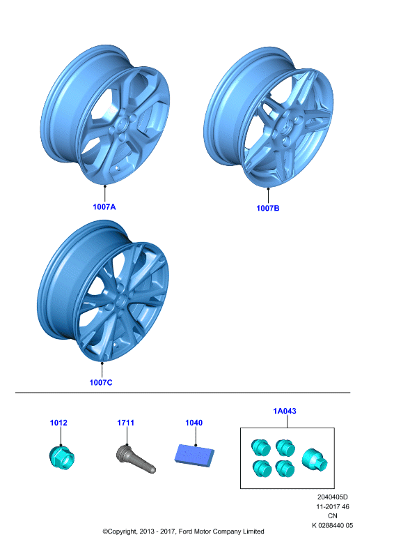 FORD 5 114 407 - Гайка крепления колеса unicars.by