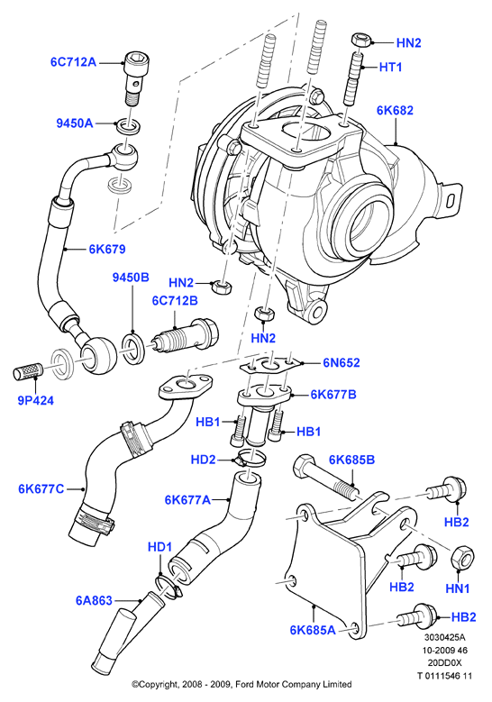 FORD 1255009 - Трубка, маслопровод компрессора unicars.by