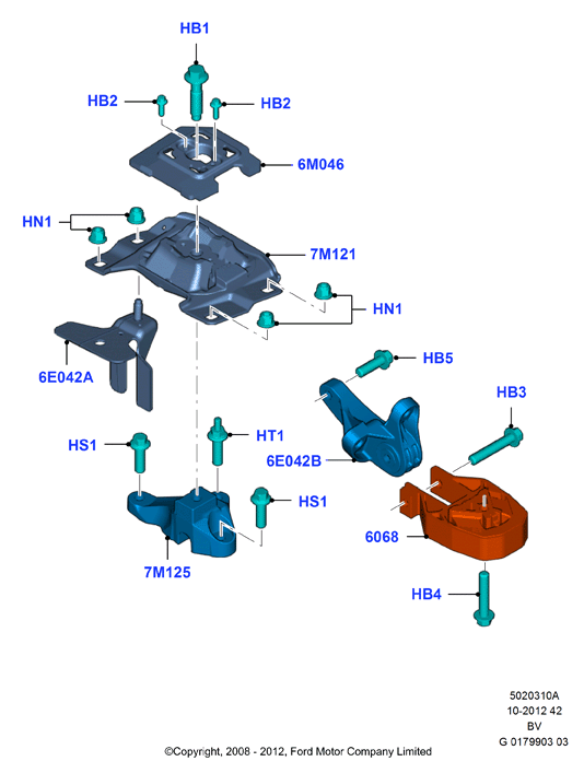 FORD 1437546 - Подвеска, ступенчатая коробка передач unicars.by