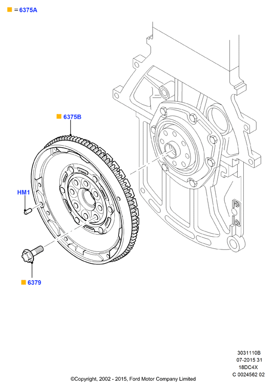 FORD 1536110 - Комплект сцепления unicars.by