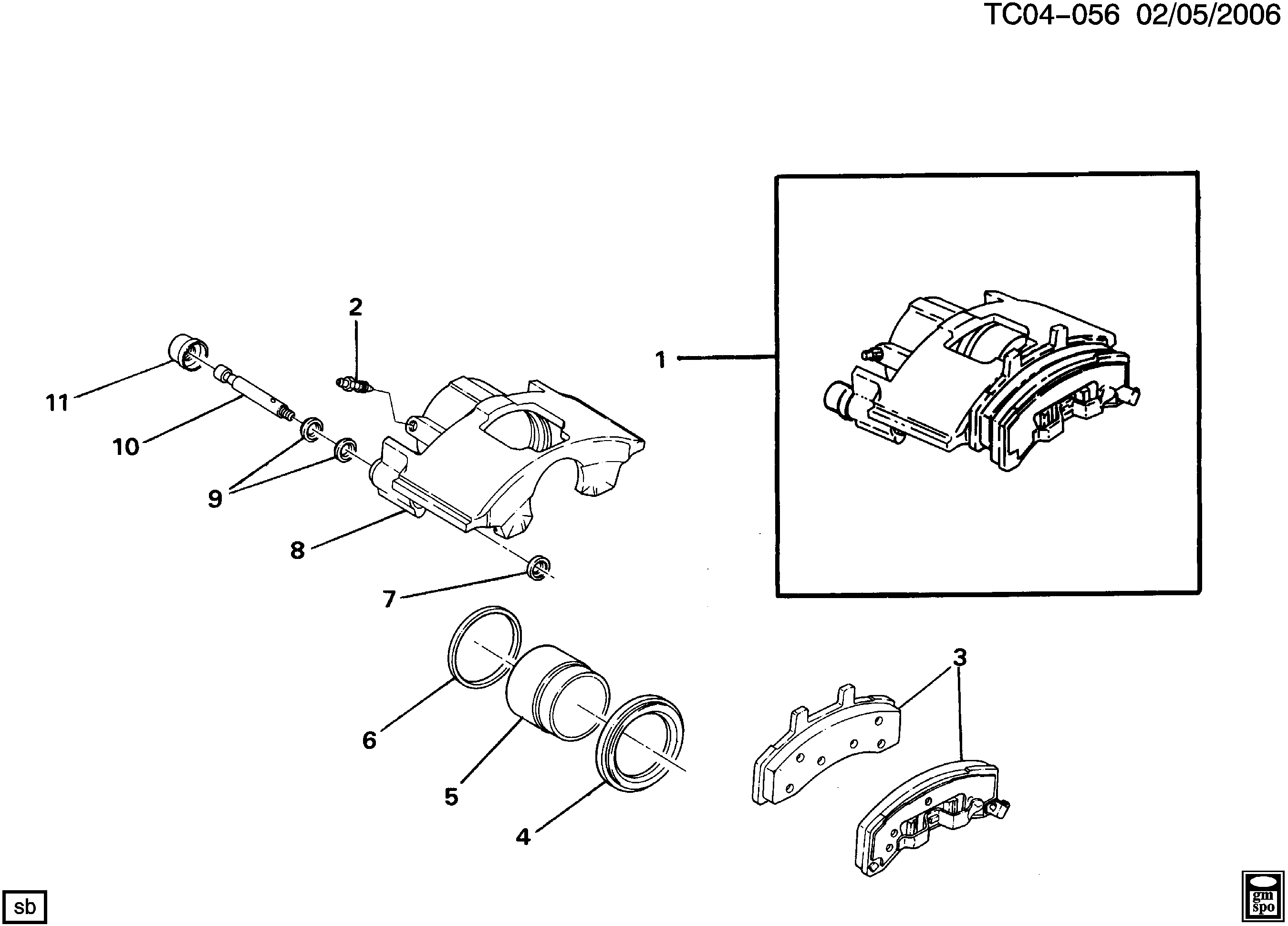 Chevrolet 19152634 - Тормозные колодки, дисковые, комплект unicars.by