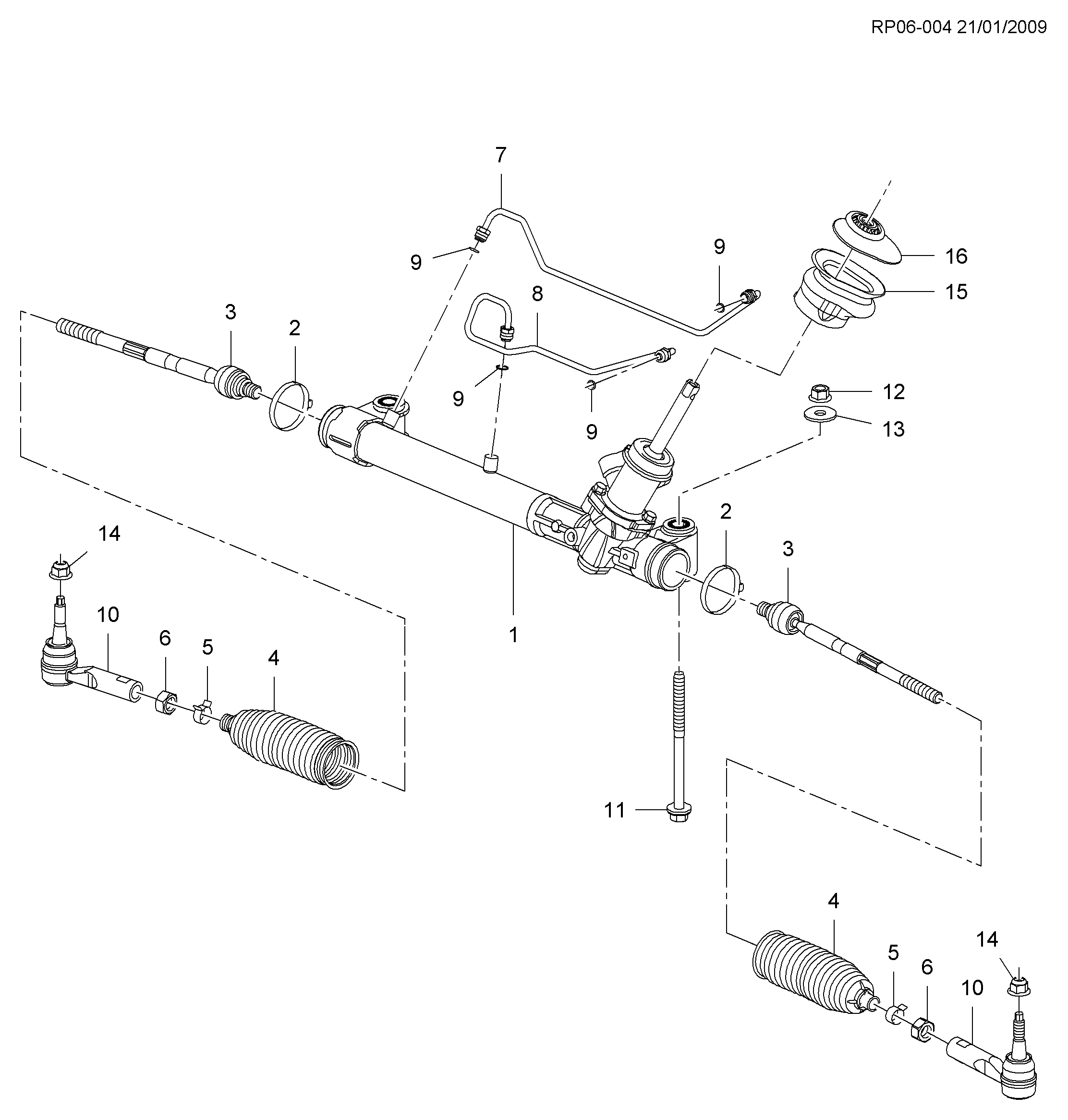 DAEWOO 13278359 - Наконечник рулевой тяги, шарнир unicars.by