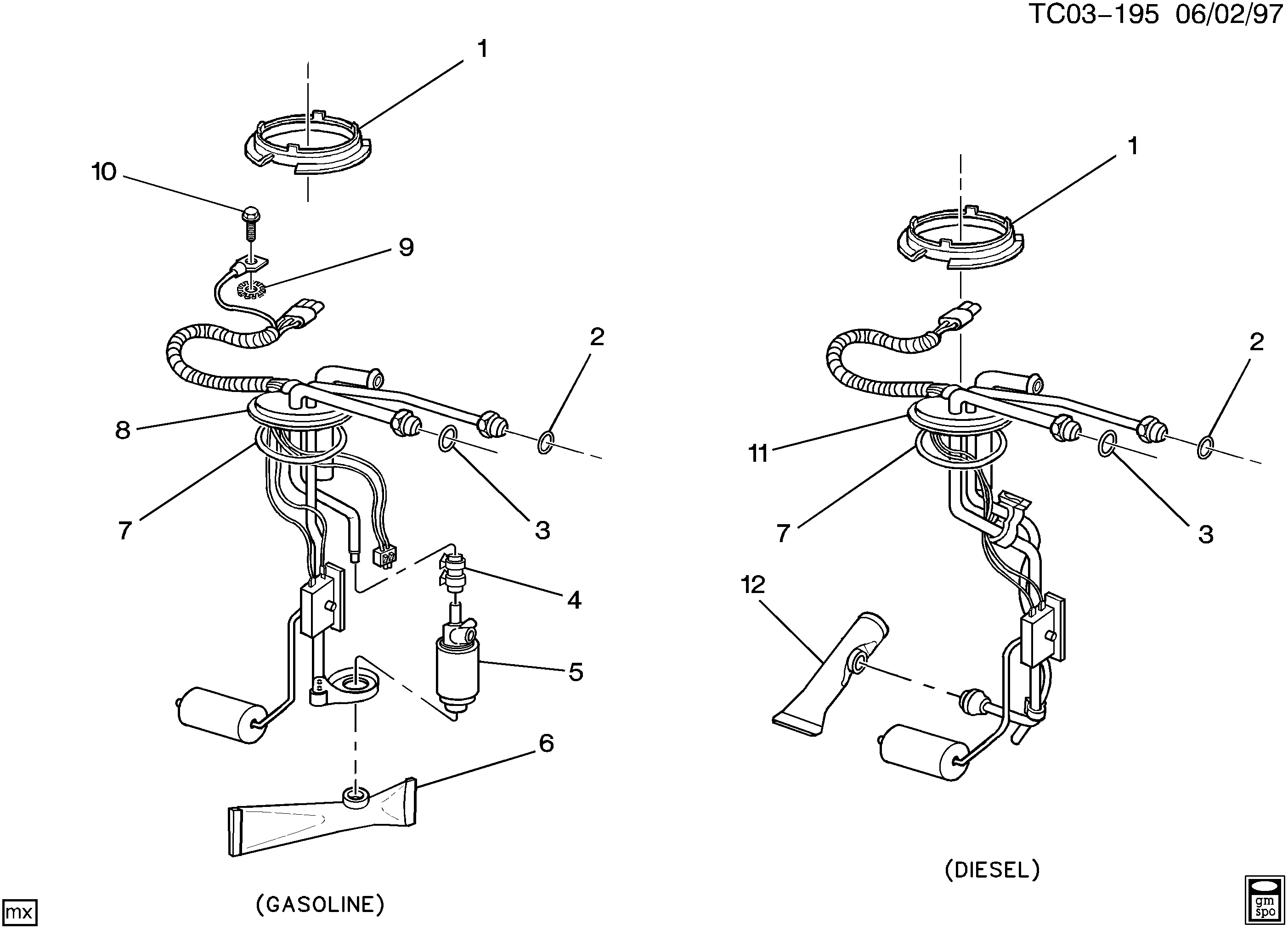 Chevrolet 25 163 473 - Топливный насос unicars.by