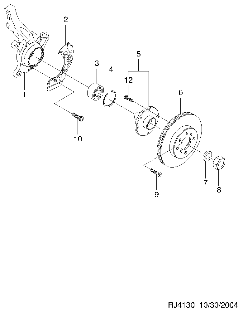 Opel 96207566 - Комплект подшипника ступицы колеса unicars.by