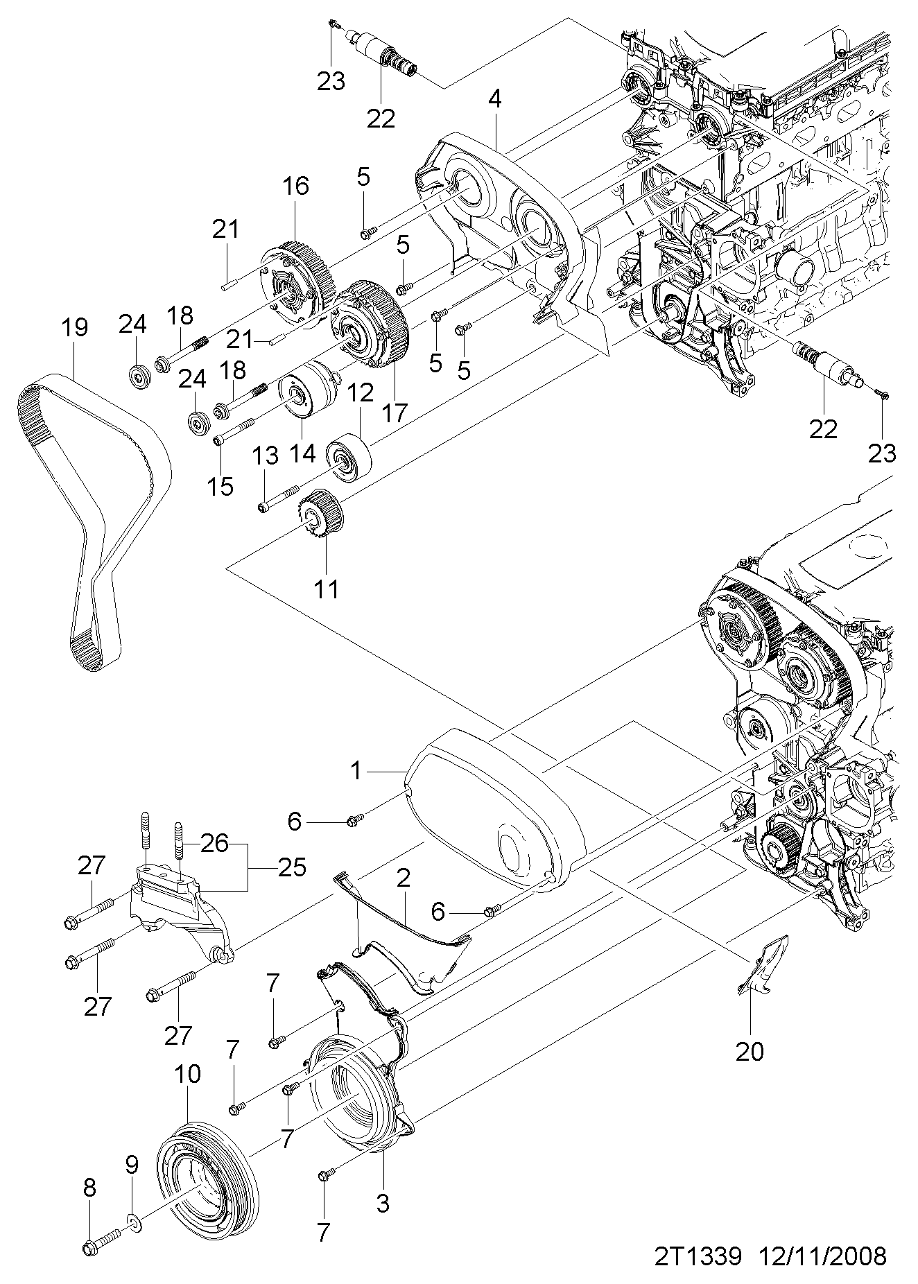 Chevrolet 24436052 - Направляющий ролик, зубчатый ремень ГРМ unicars.by