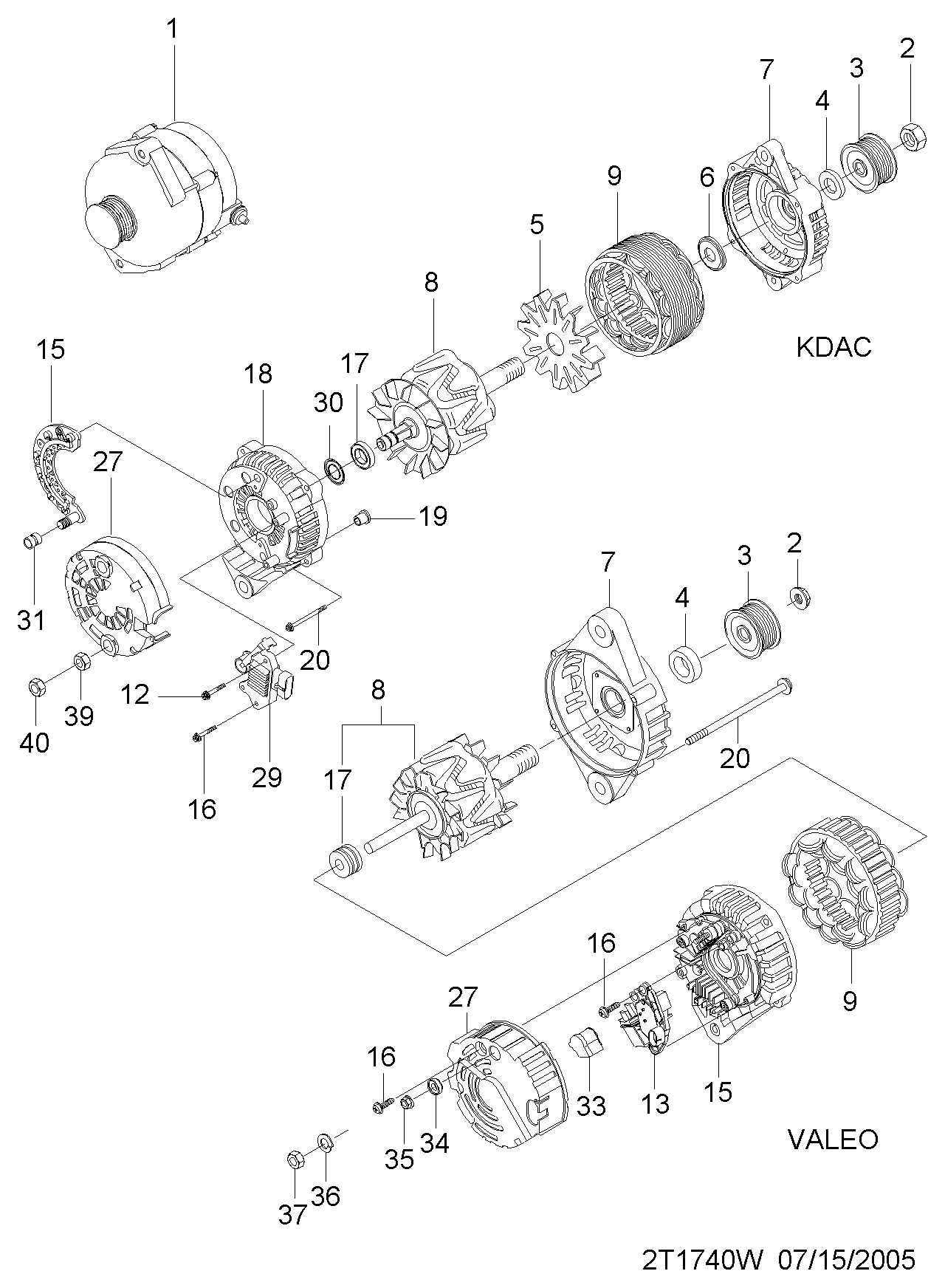 Chevrolet 42356288 - Генератор unicars.by