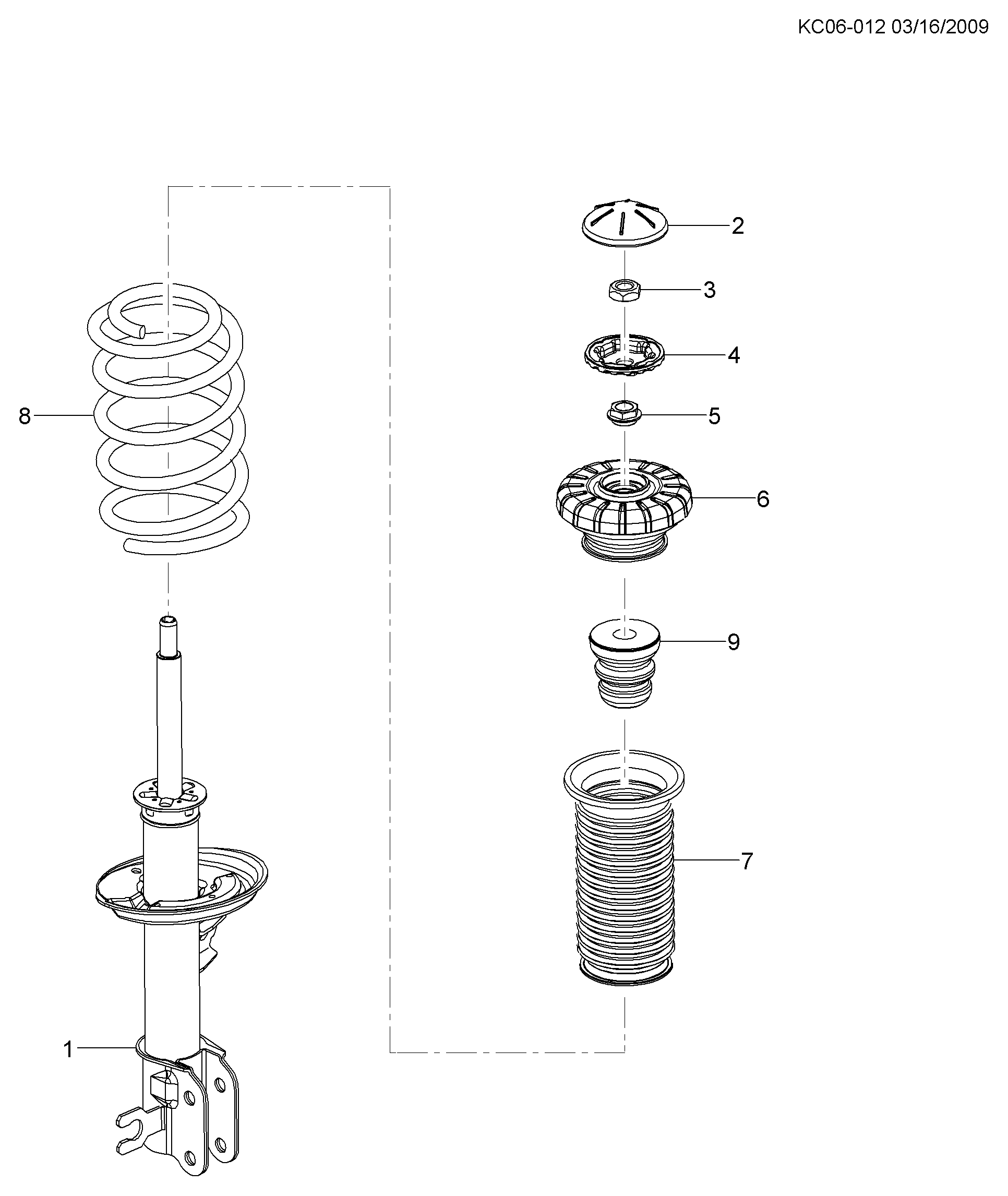 General Motors 13502180 - Опора стойки амортизатора, подушка unicars.by