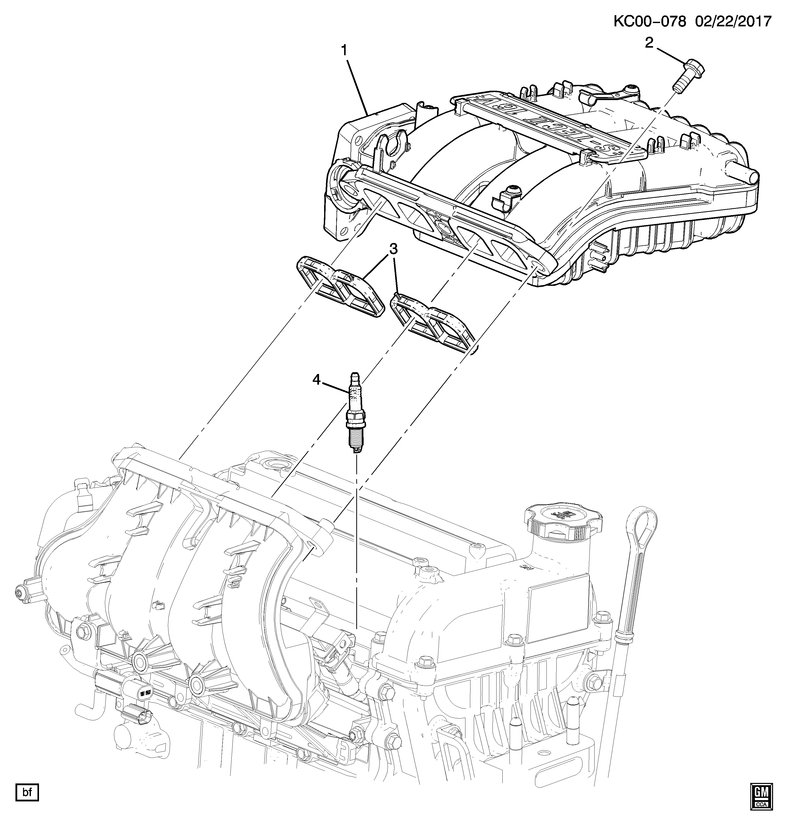 Cadillac 96 464 000 - Свеча зажигания unicars.by