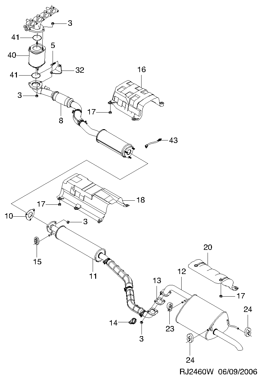 Chevrolet 96553624 - Глушитель выхлопных газов, конечный unicars.by