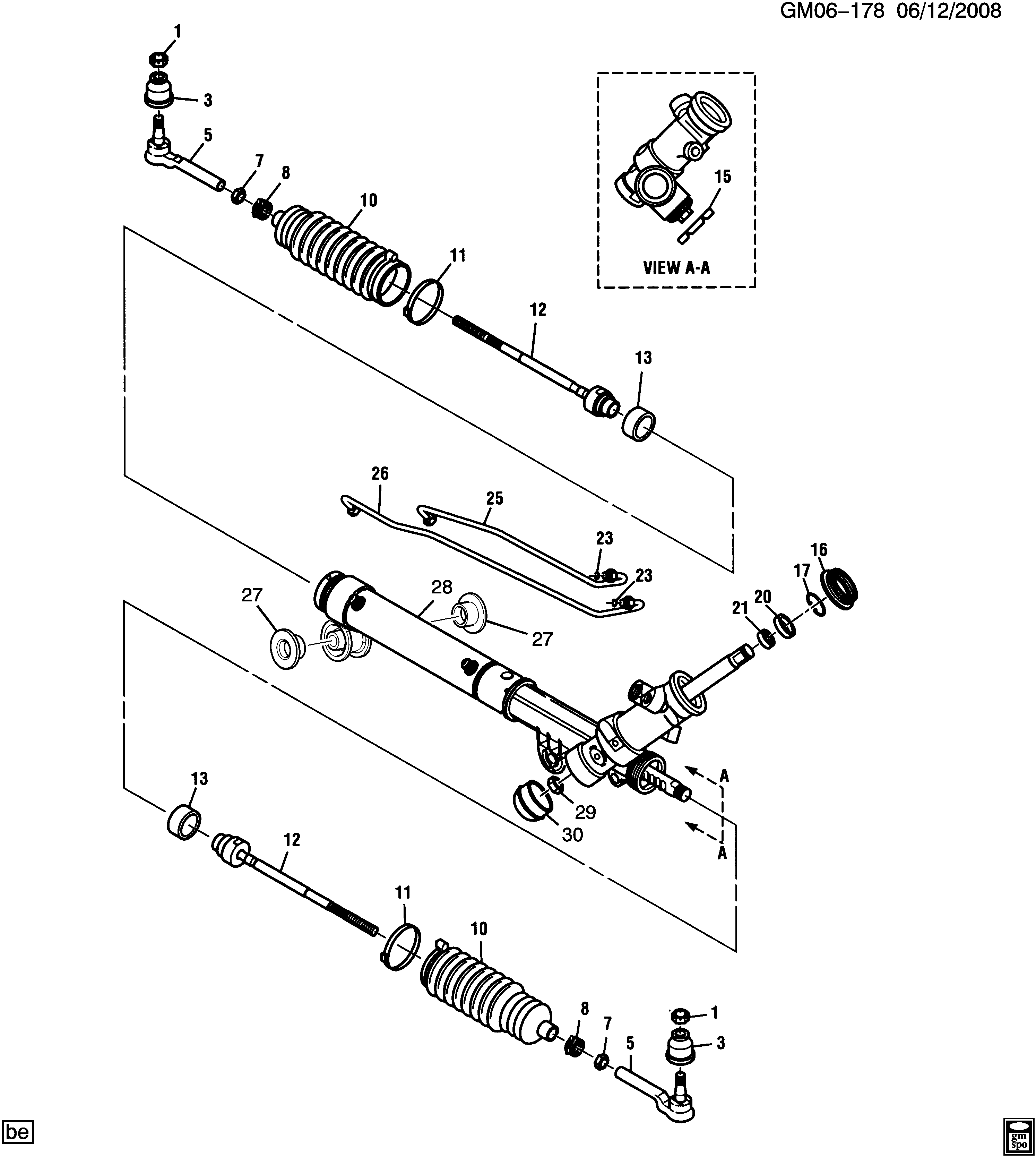 General Motors 26086579 - Наконечник рулевой тяги, шарнир unicars.by