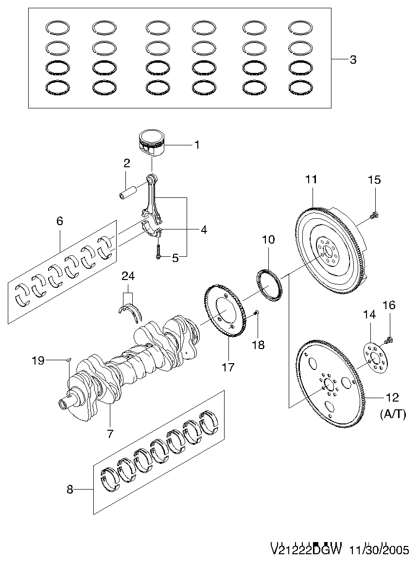 Opel 96521516 - Уплотняющее кольцо, коленчатый вал unicars.by