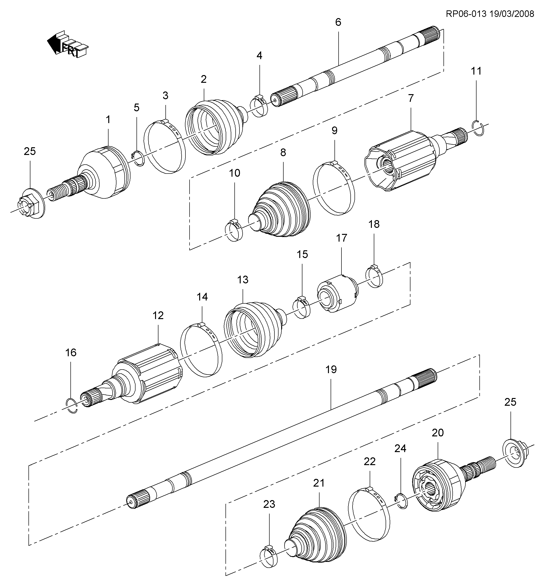 Chevrolet 13318002 - Пыльник, приводной вал unicars.by