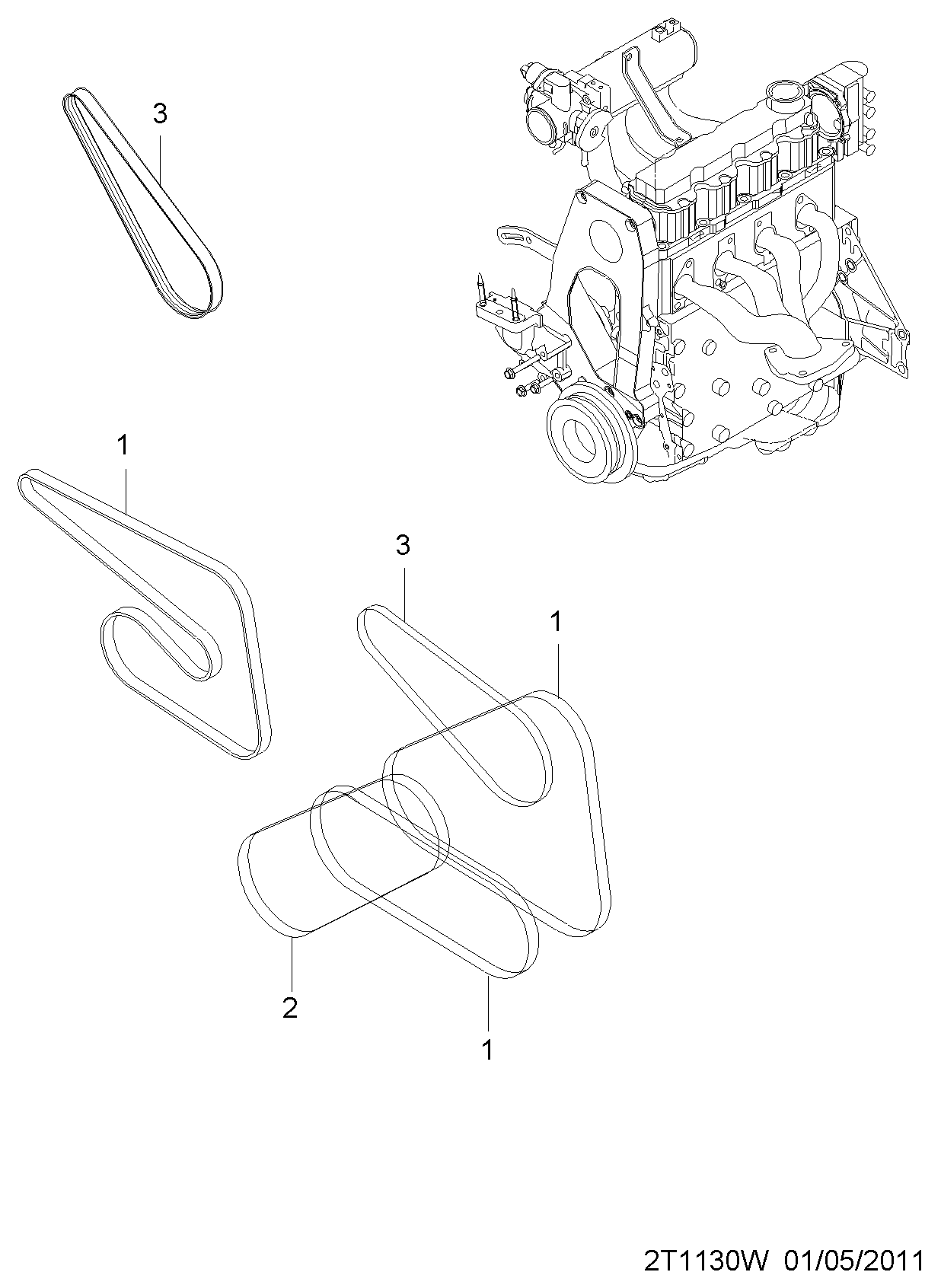 DAEWOO 96 239 408 - Поликлиновой ремень unicars.by