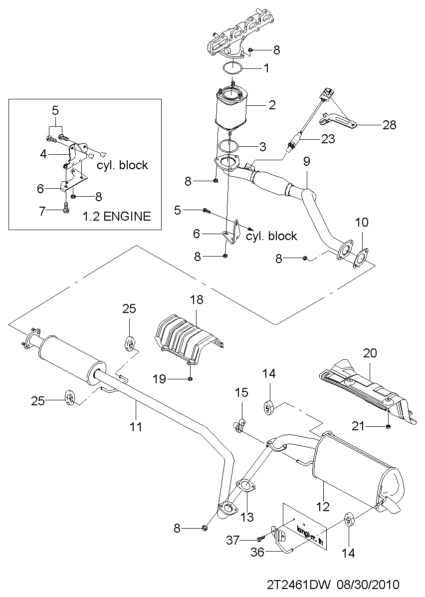 DAEWOO 96476049 - Втулка стабилизатора unicars.by