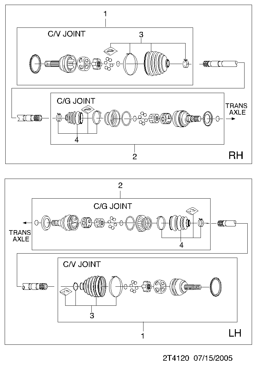 General Motors 96391556 - Шарнирный комплект, ШРУС, приводной вал unicars.by