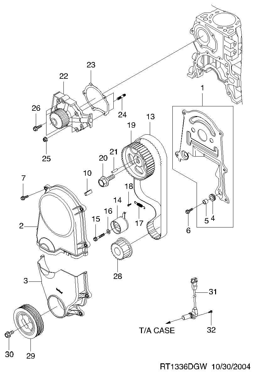 DAEWOO 96610029 - Зубчатый ремень ГРМ unicars.by