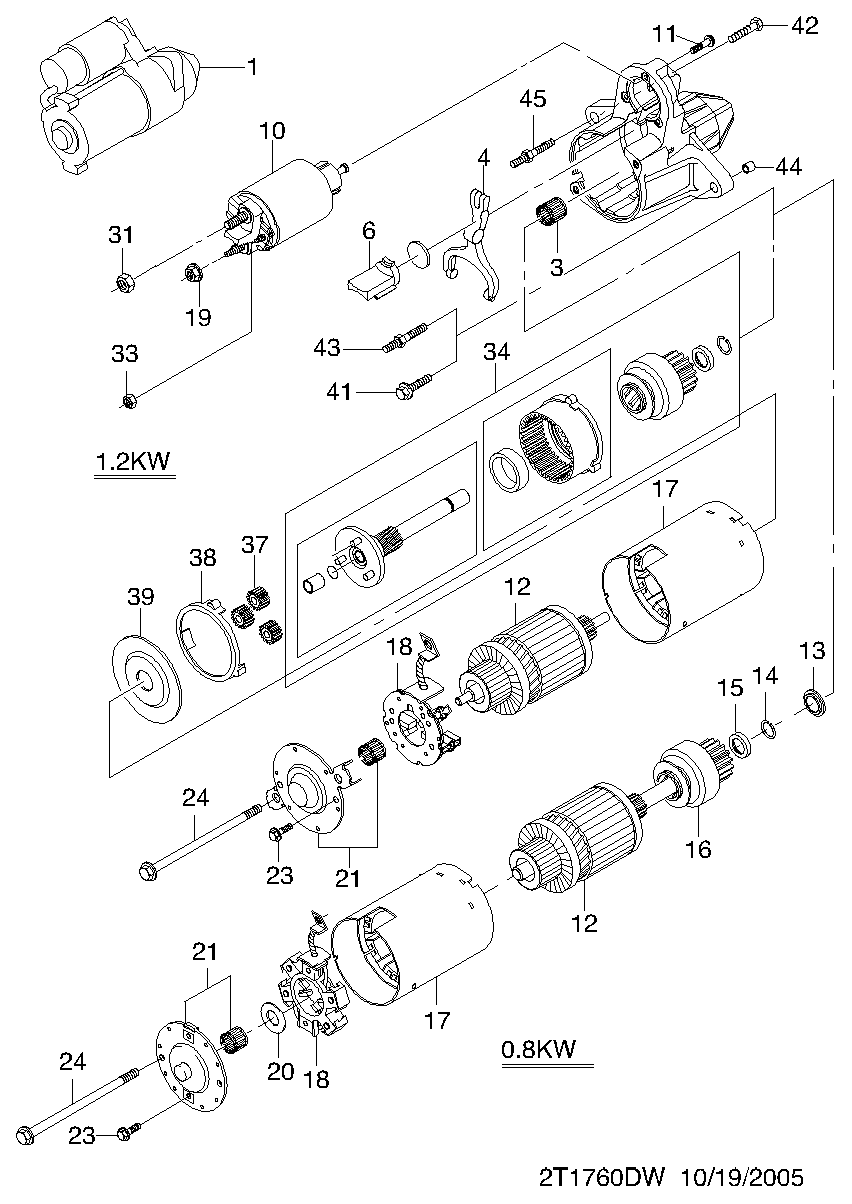 BUICK (SGM) 25187957 - STARTER, unicars.by