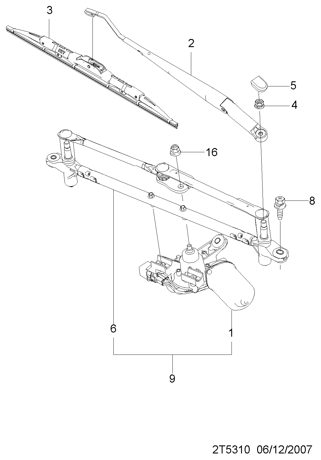 Chevrolet 96476654 - Щетка стеклоочистителя unicars.by