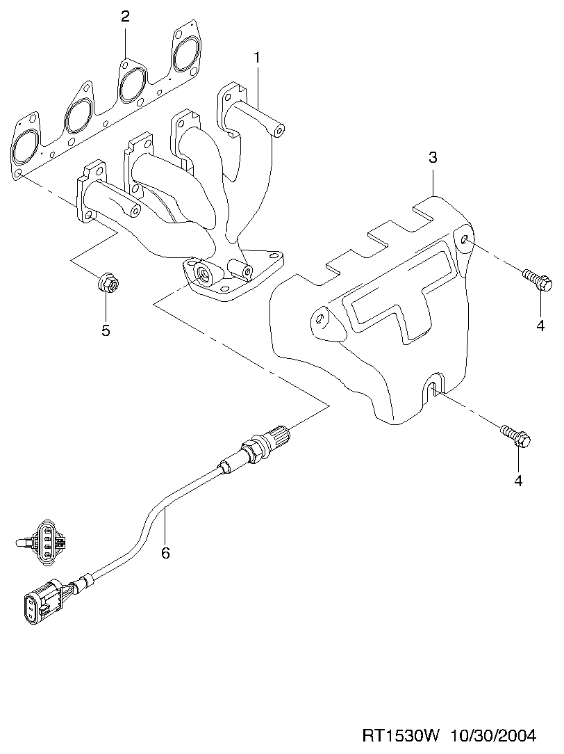 Chevrolet 96396530 - Лямбда-зонд, датчик кислорода unicars.by