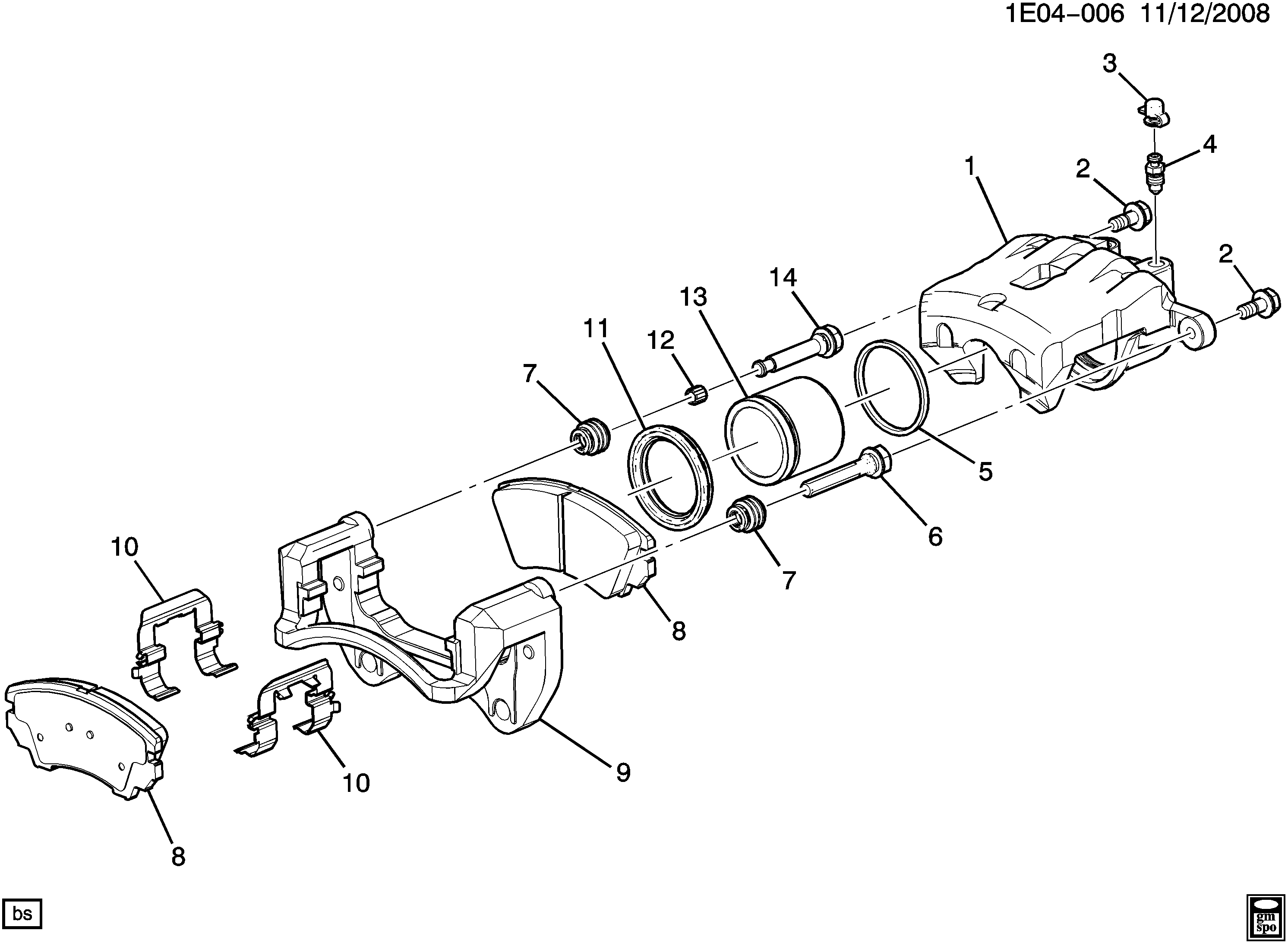 Chevrolet 92230269 - Тормозные колодки, дисковые, комплект unicars.by