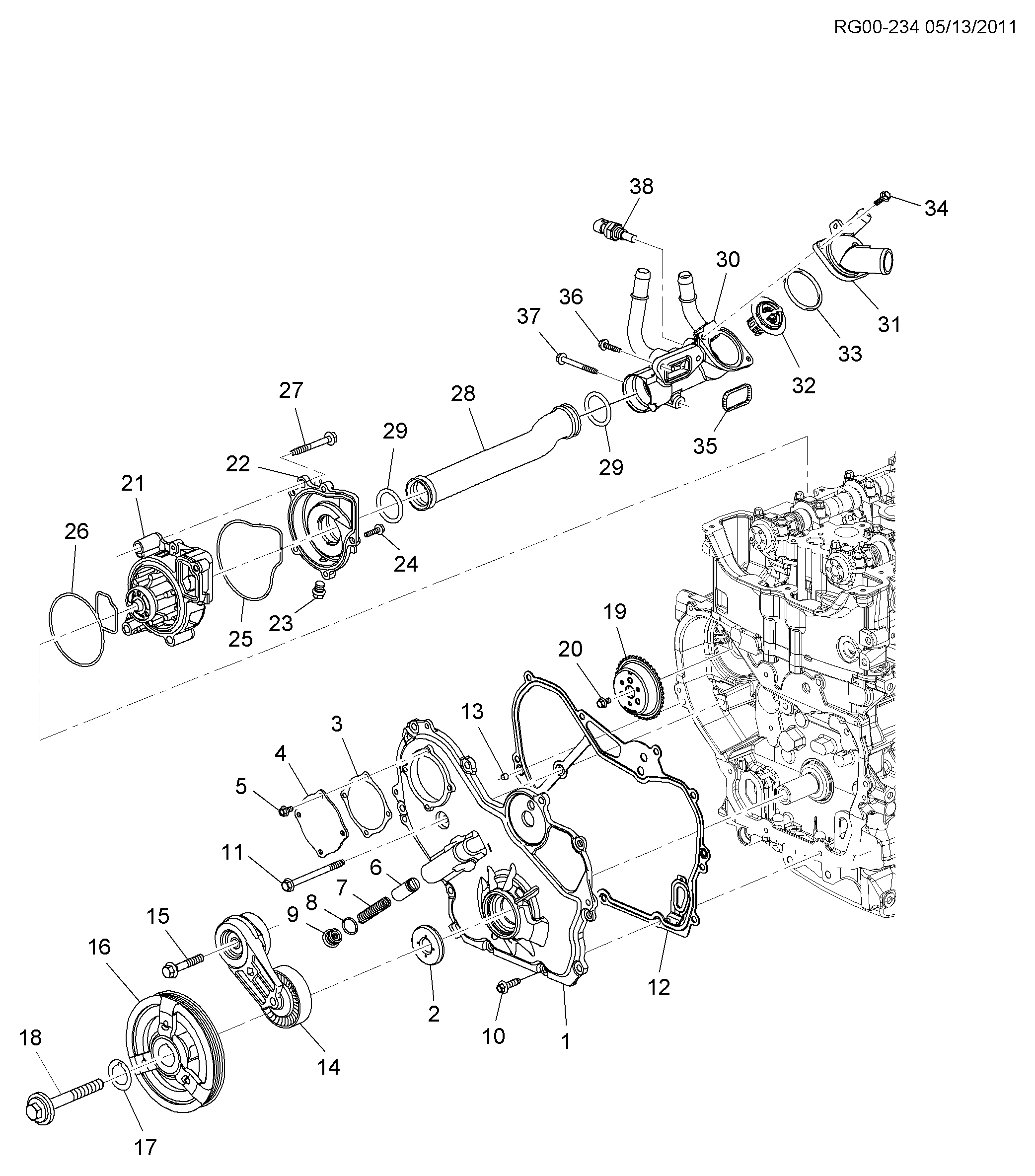 Vauxhall 15326388 - Датчик, температура охлаждающей жидкости unicars.by