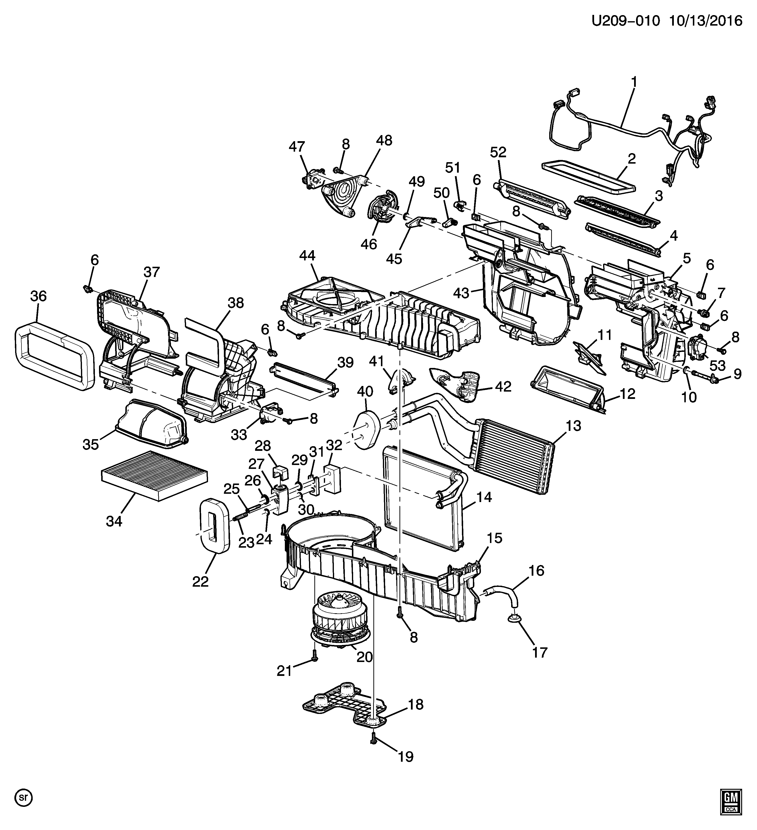 Chevrolet 23 135 671 - Фильтр воздуха в салоне unicars.by