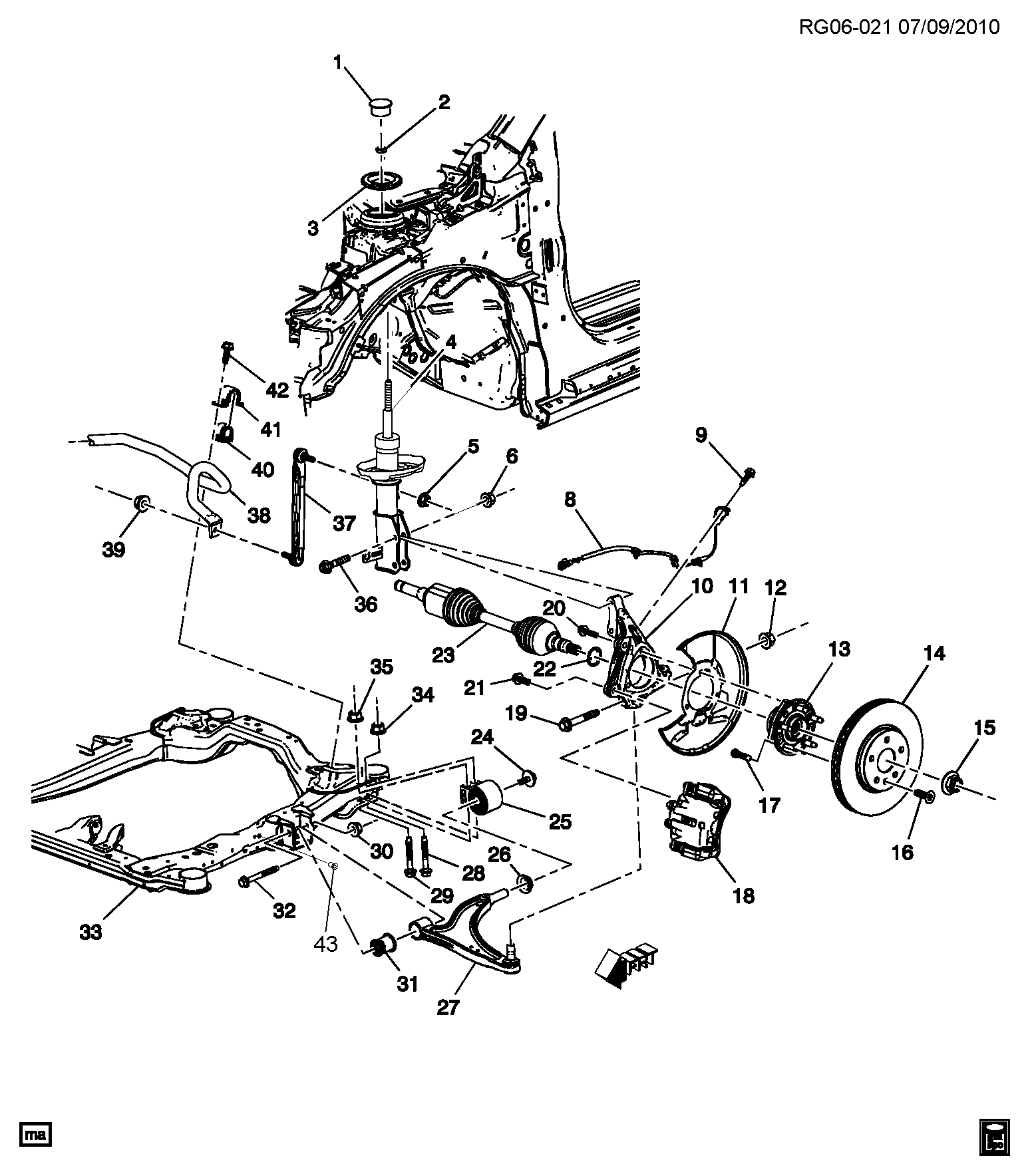 Chevrolet 22792989 - Сайлентблок, рычаг подвески колеса unicars.by