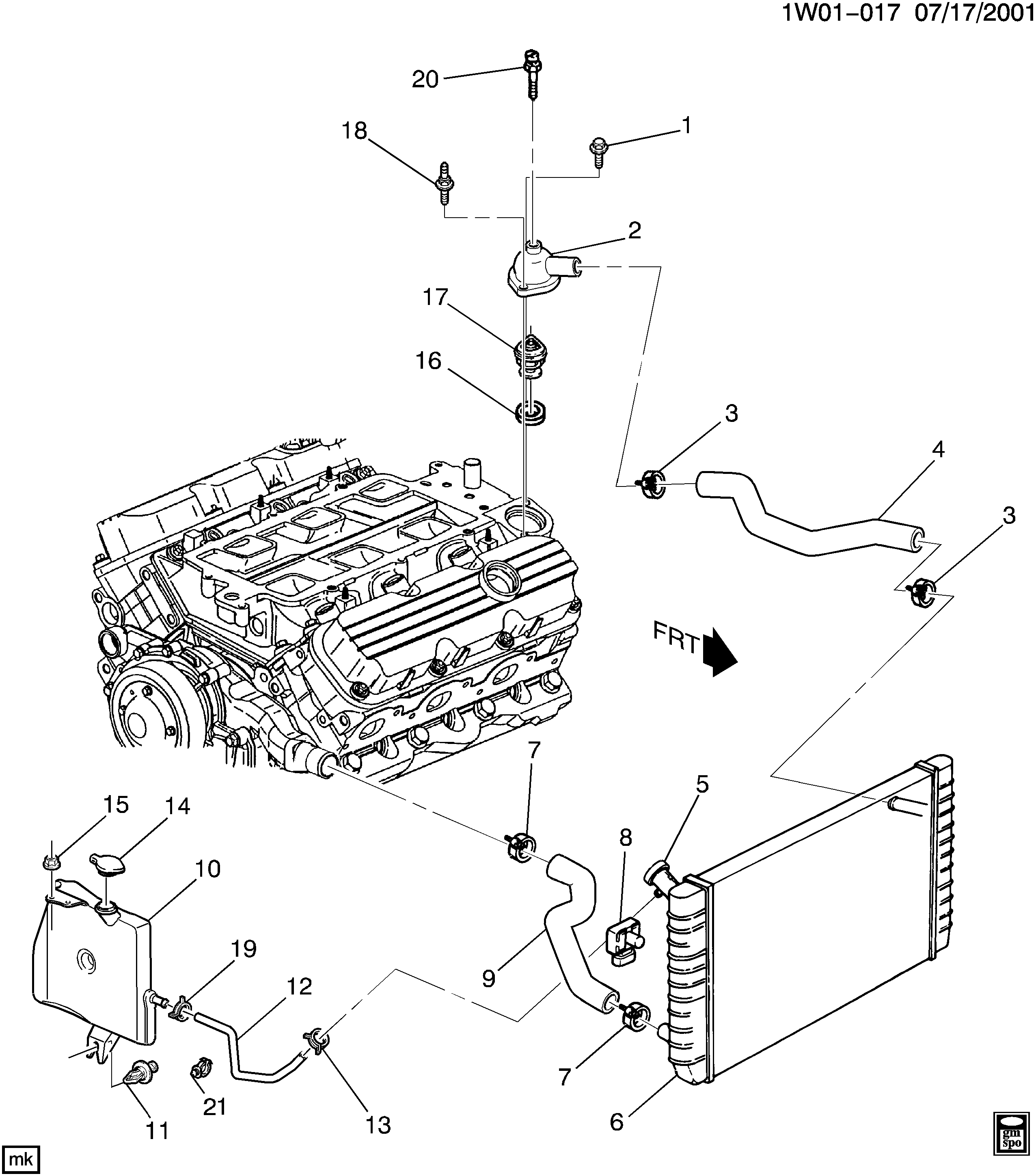 General Motors 24505924 - Термостат охлаждающей жидкости / корпус unicars.by