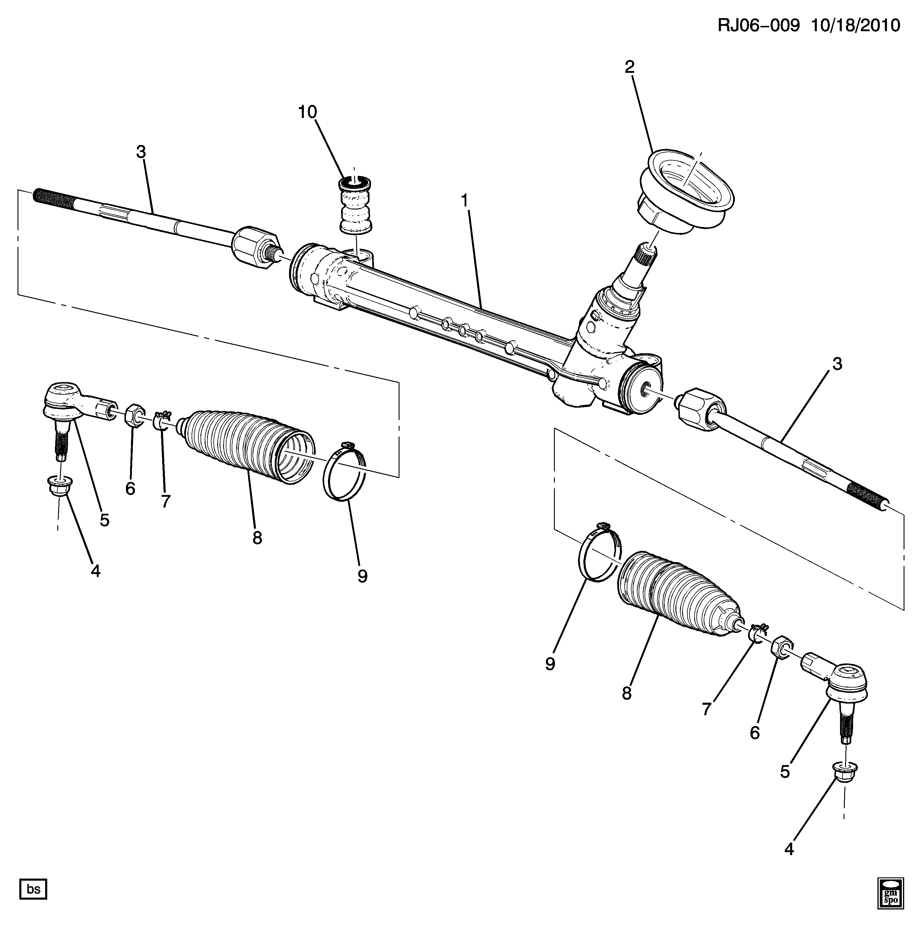 Chevrolet 95952936 - Наконечник рулевой тяги, шарнир unicars.by