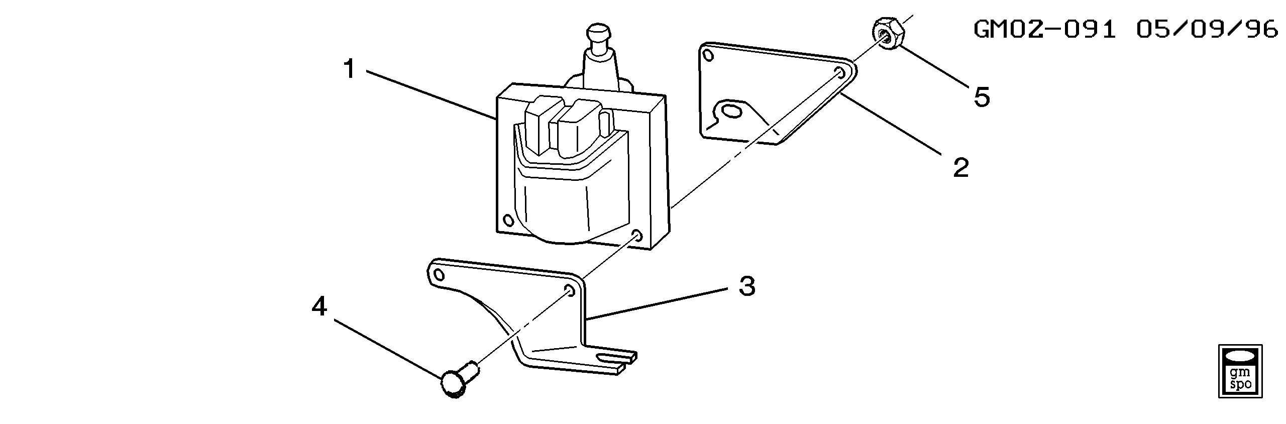 Cadillac 12 498 334 - Катушка зажигания unicars.by