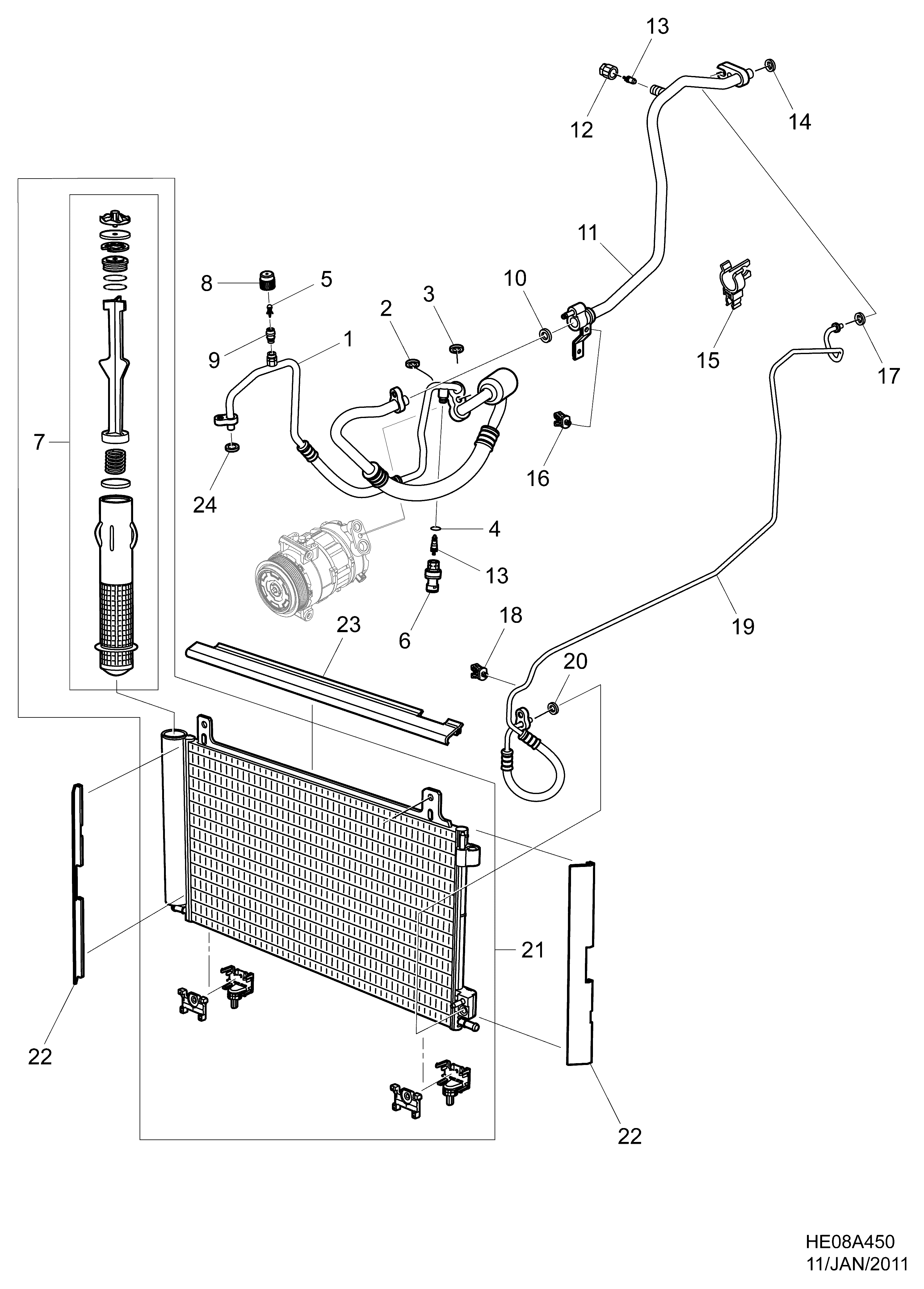 General Motors 13502759 - Пневматический выключатель, кондиционер unicars.by