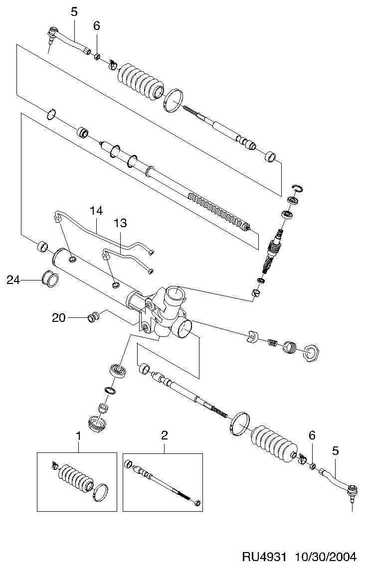 DAEWOO 93740595 - Пыльник, рулевое управление unicars.by