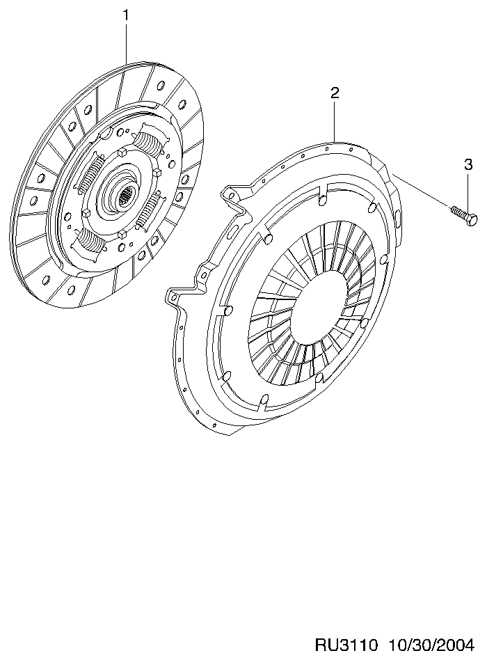 Chevrolet 96333467 - Диск сцепления, фрикцион unicars.by